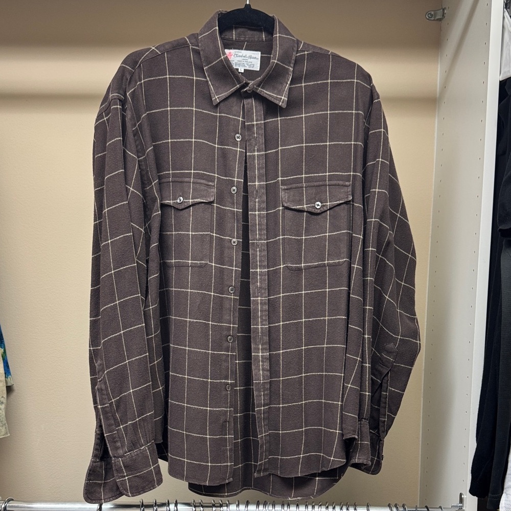 Turnbull & Asser Brown Checkered Shirt